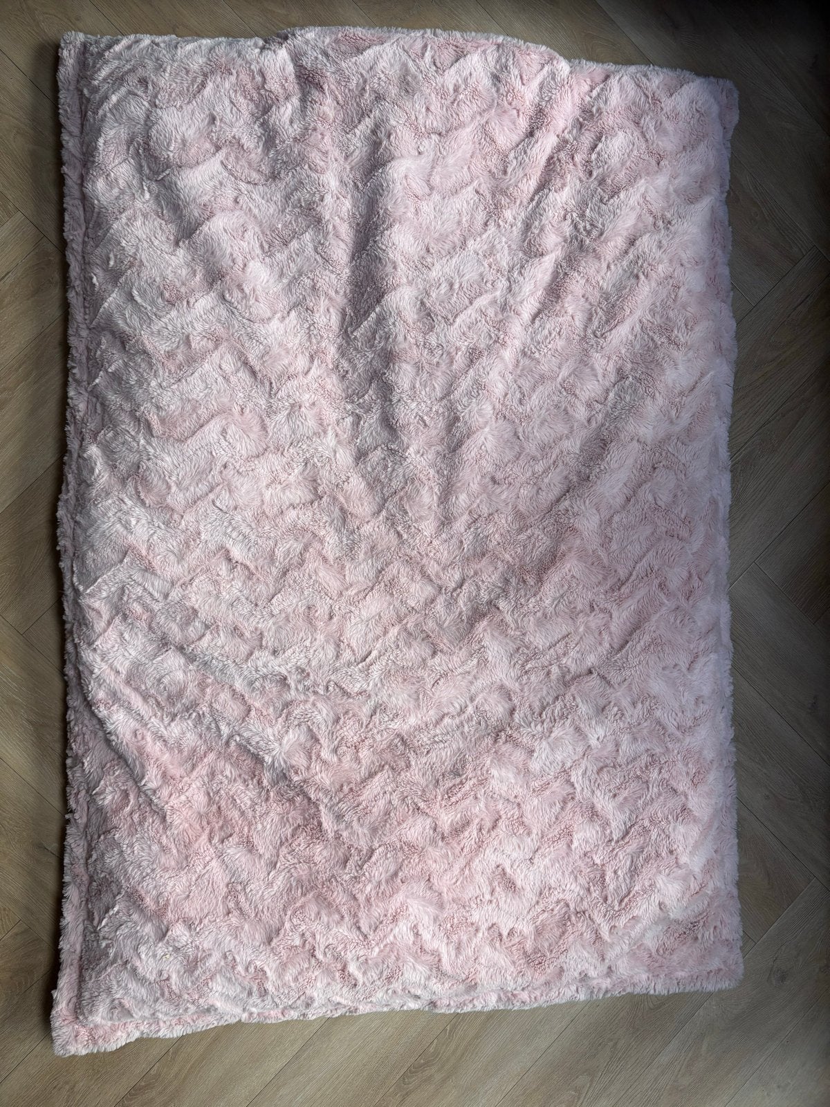 Fluffy lichtroze zitzak - zo goed als nieuw, Ophalen, Zo goed als nieuw, Roze, Zitzak