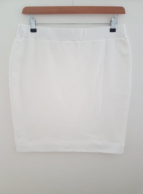 Emma rok wit L/42, Verzenden, Zwart, Maat 42/44 (L), Zo goed als nieuw
