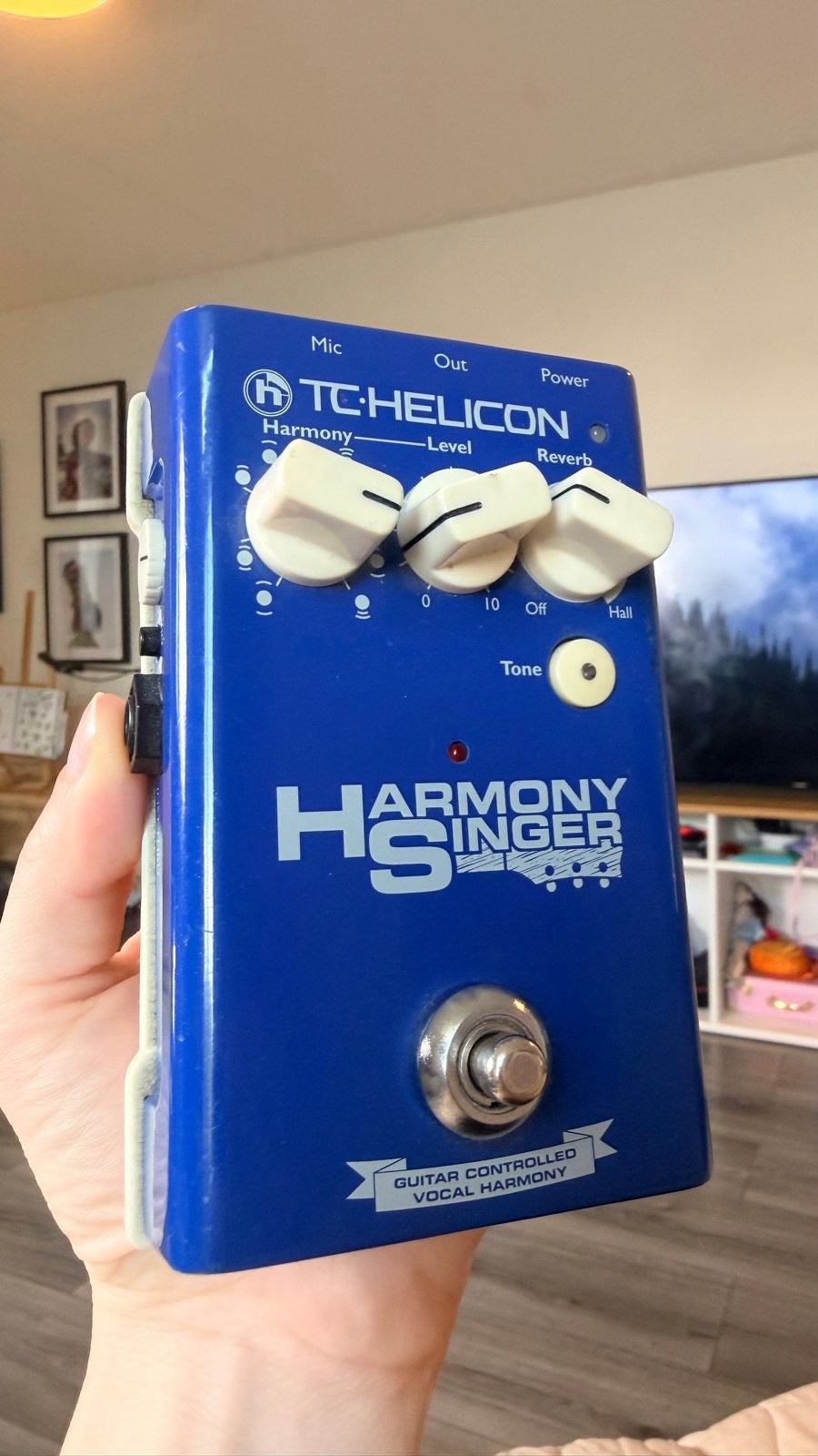 TC-Helicon Harmony Singer Vocal Harmony & Reverb Pedaal, Ophalen, Zo goed als nieuw, Reverb
