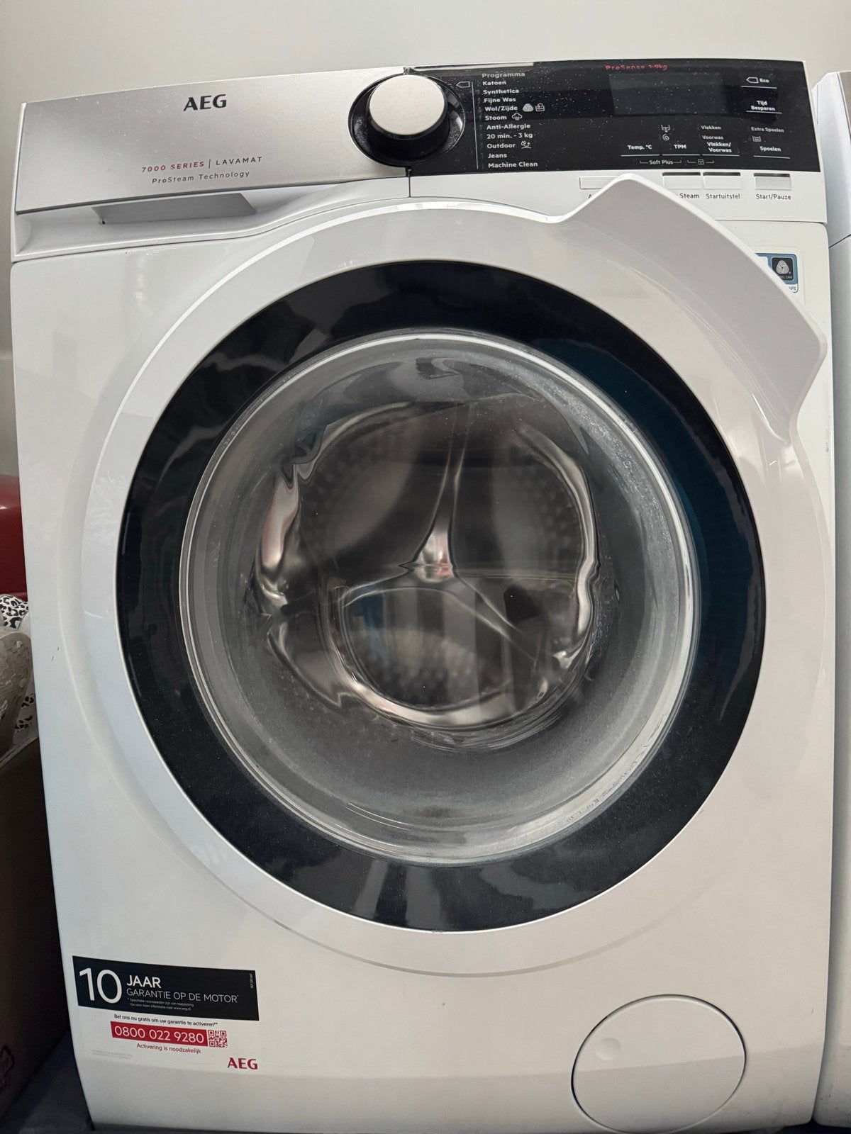 AEG Lavamat 7000 Series ProSteam Wasmachine, Witgoed en Apparatuur, Wasmachines, Gebruikt, Voorlader, 8 tot 10 kg, 85 tot 90 cm