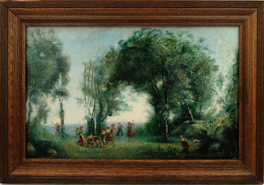 Schilderij gesigneerd Corot, Antiek en Kunst, Kunst | Schilderijen | Klassiek, Ophalen