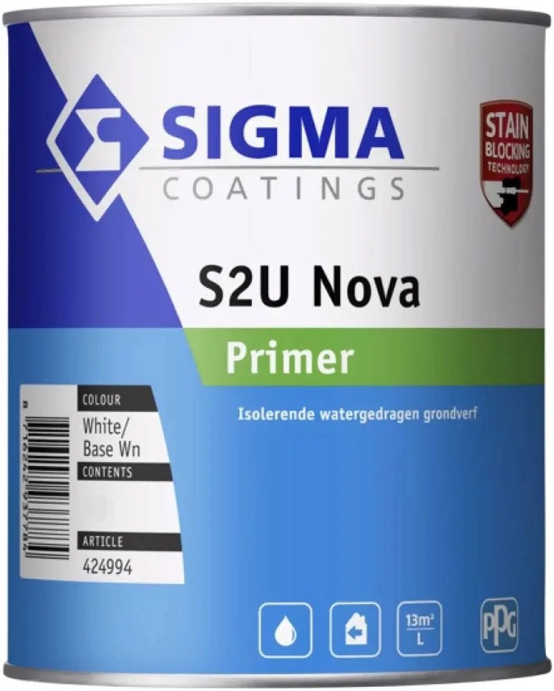 Sigma S2U Nova Primer 2.5L RAL 9010 - Nieuw & Ongeopend, Wit, Nieuw, Ophalen of Verzenden, Verf