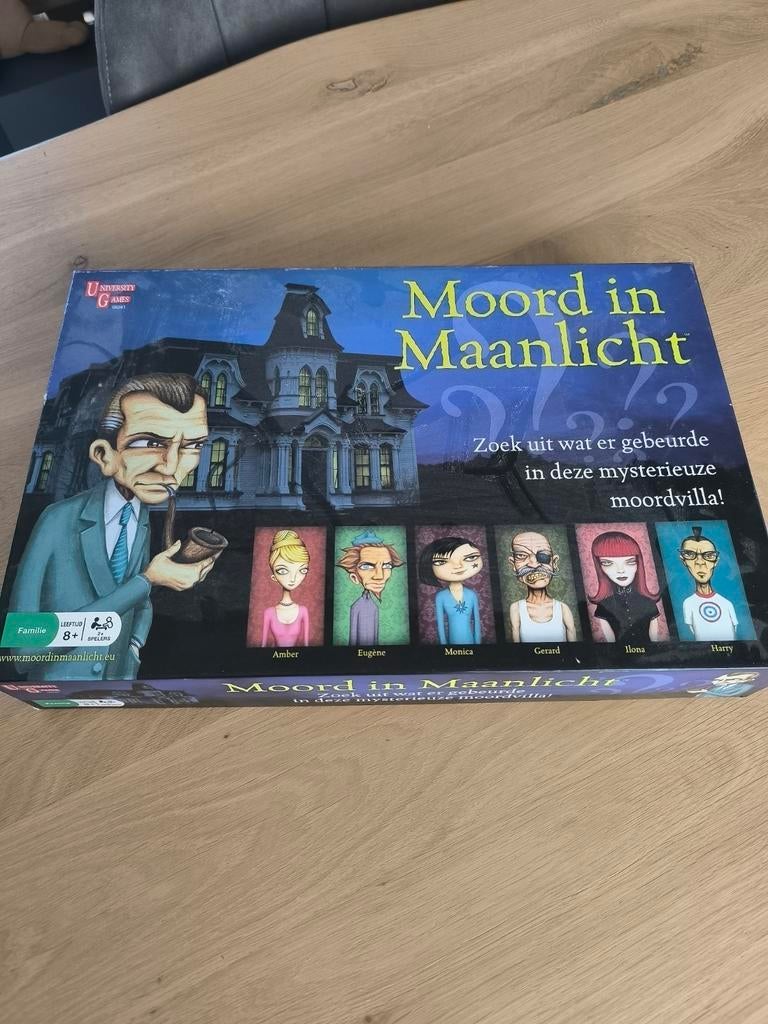 Moord in maanlicht, Hobby en Vrije tijd, Gezelschapsspellen | Bordspellen, Ophalen of Verzenden, Nieuw