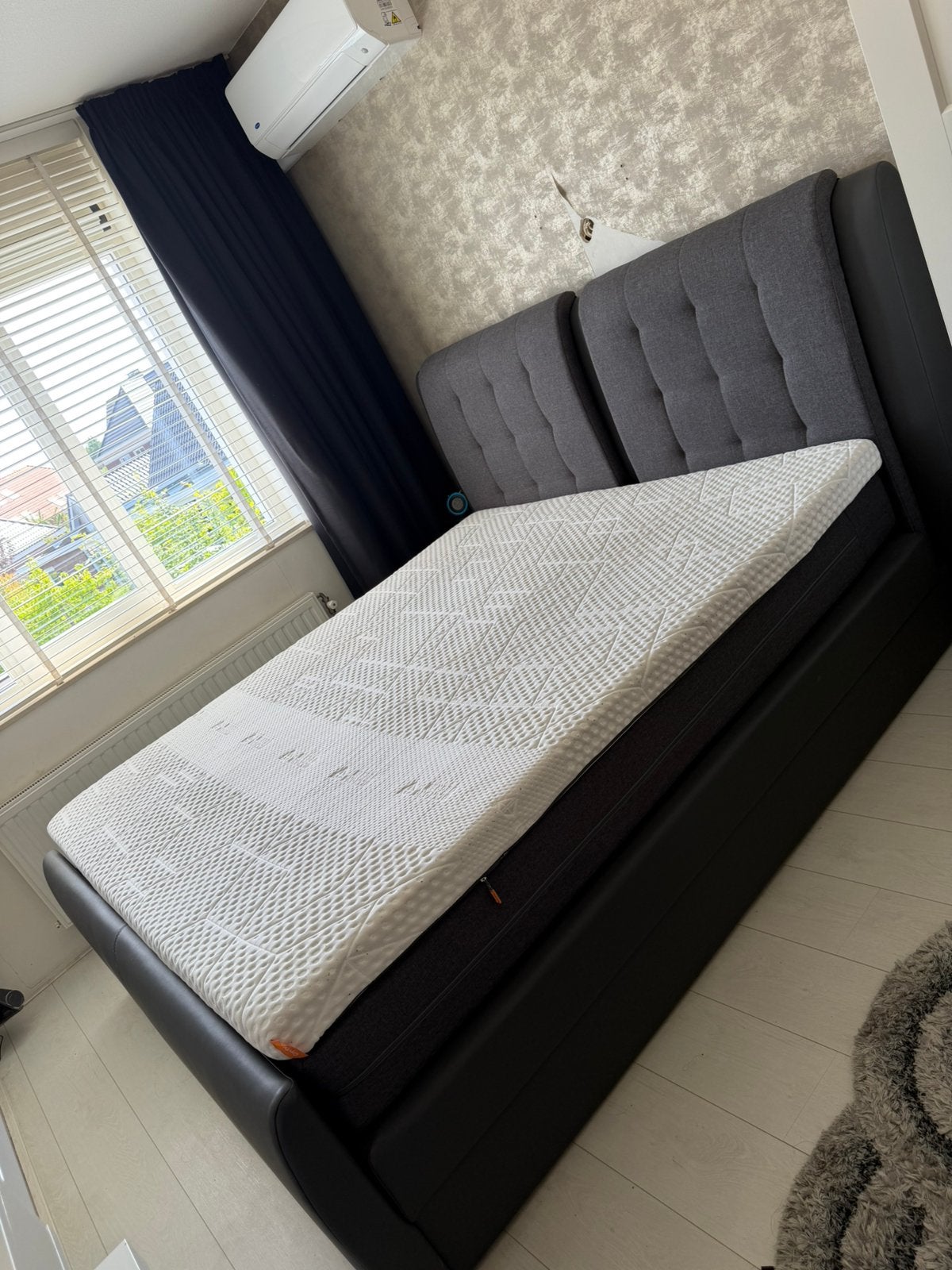 Luxe opbergbed 180x200 inclusief Emma Diamond Degree Topper, Huis en Inrichting, Slaapkamer | Boxsprings, Ophalen, Zo goed als nieuw