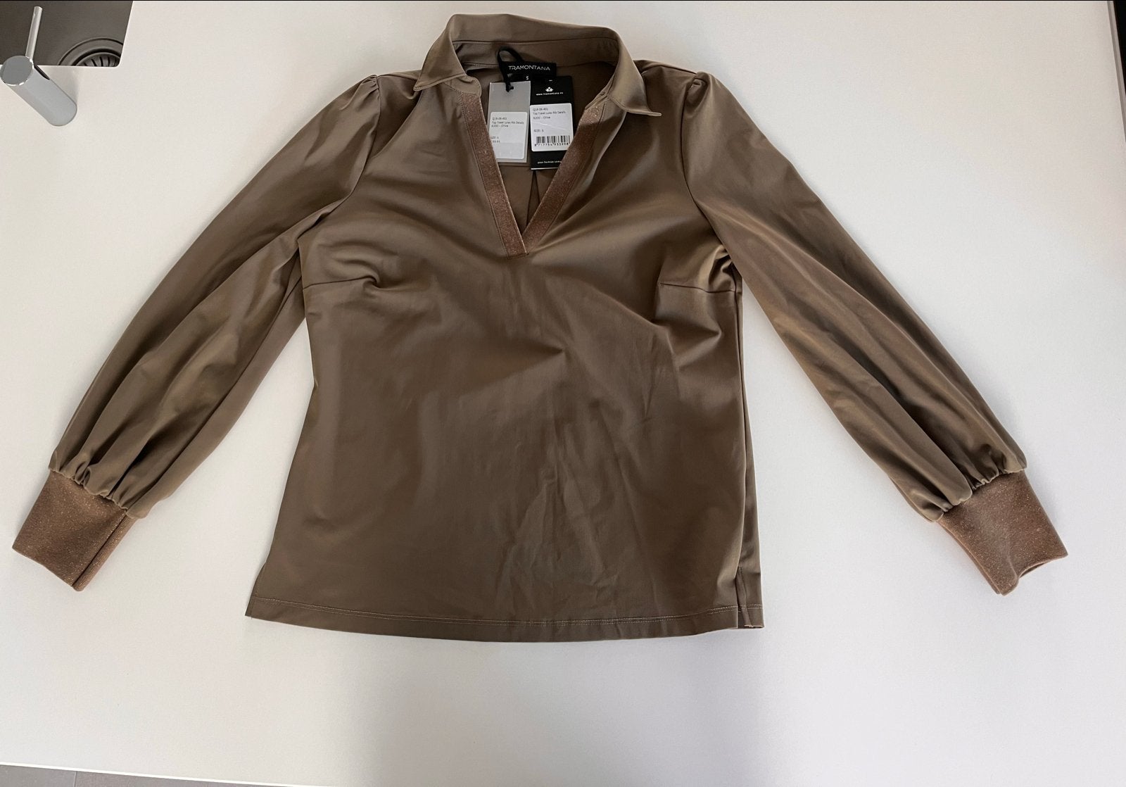 Tramontana Top Travel Lurex Rib Details - Nieuw met kaartje, Kleding | Dames, Nieuw, Ophalen of Verzenden, Lange mouw, Maat 36 (S)