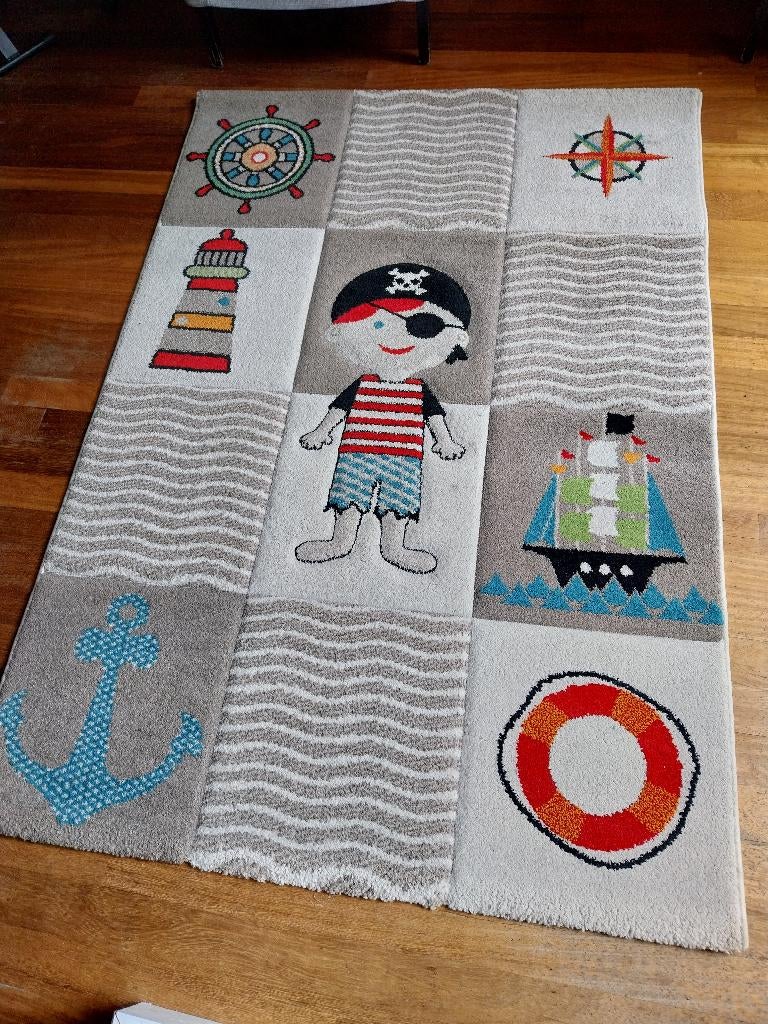 Vloerkleed/ tapijt kinderen piraat, Ophalen, Zo goed als nieuw, Kleed of Kussen