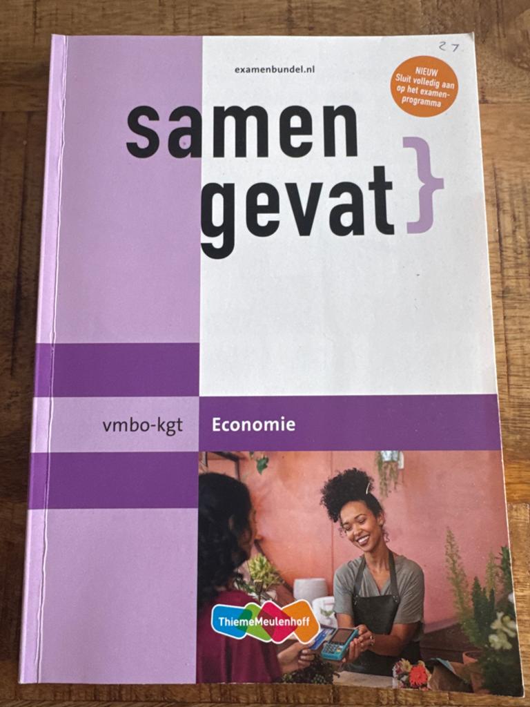 vmbo-kgt Economie, Ophalen of Verzenden, Zo goed als nieuw, VMBO, Economie