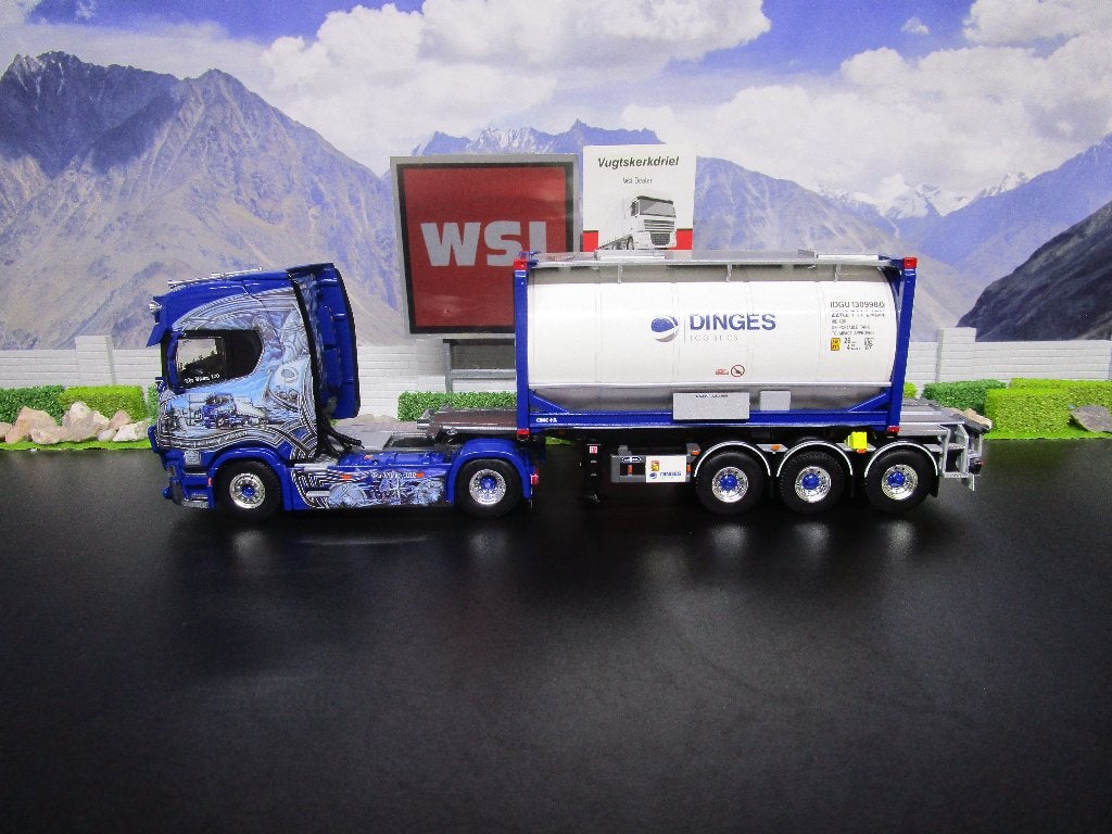 wsi 01-4000 scania s highline cs20h ingo dinges, Hobby en Vrije tijd, Modelauto's | 1:50, Ophalen, Nieuw, Bus of Vrachtwagen, Wsi