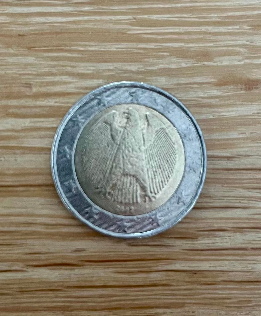 Duitse 2 euro munt 2002 zonder muntteken, Postzegels en Munten, Munten | Europa | Euromunten, Ophalen of Verzenden, Duitsland