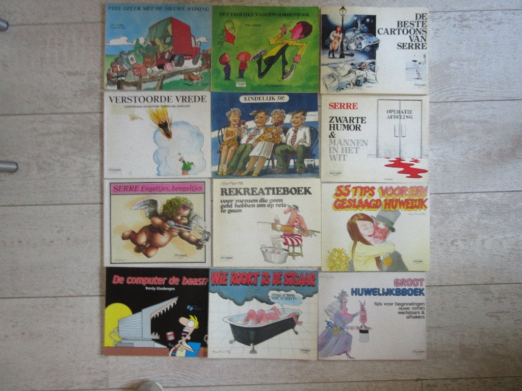 Serre cartoon collectie, zwarte humor, Ophalen of Verzenden, 1980 tot heden, Nederland, Tijdschrift