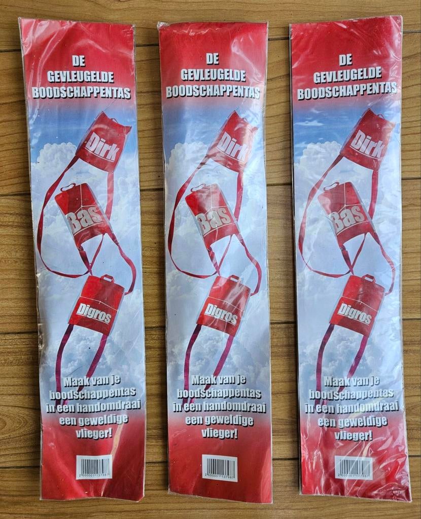 Nieuwe Gevleugelde Boodschappentas Vliegers (3 stuks), Ophalen of Verzenden, Nieuw, Vlieger