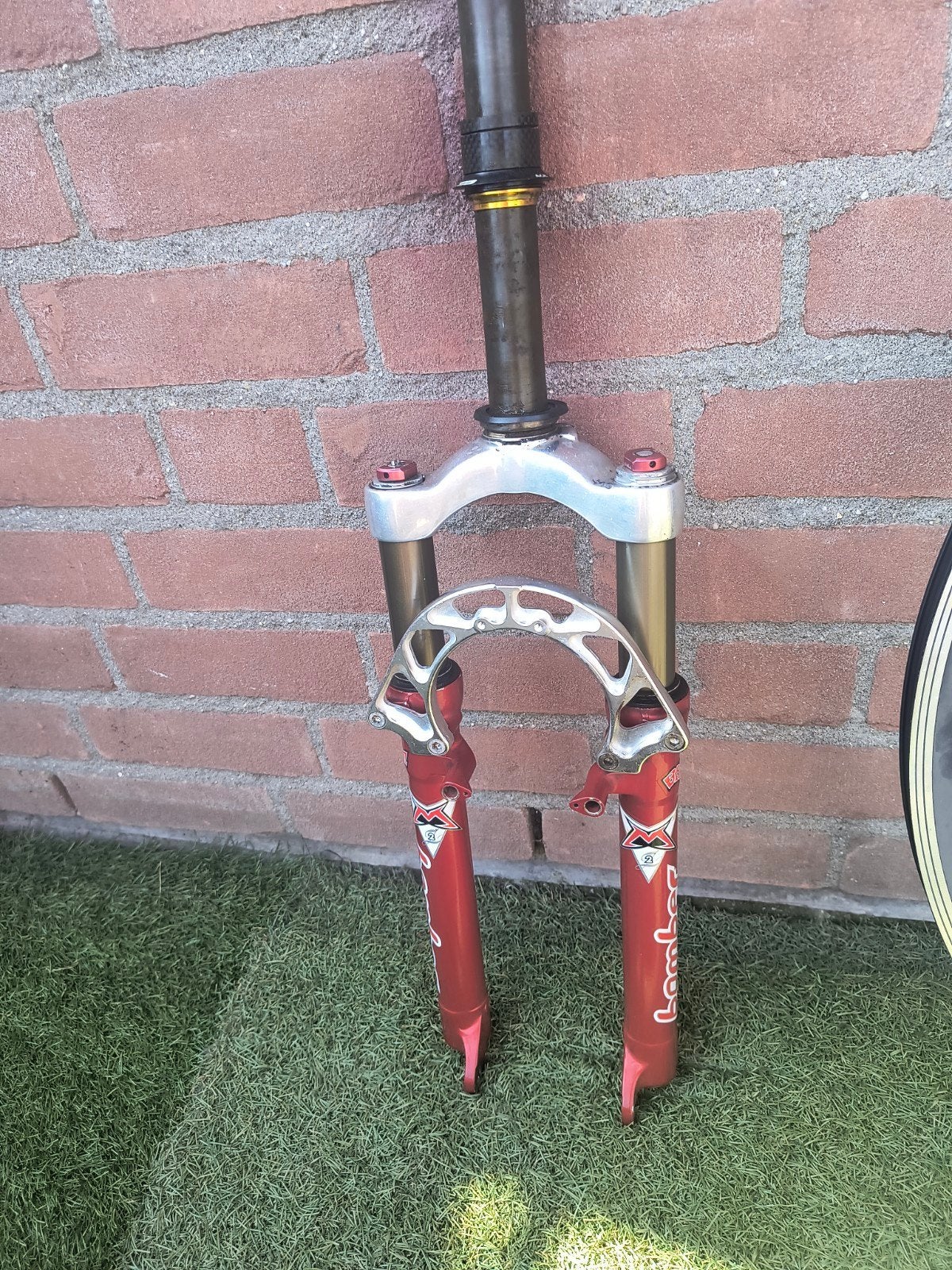 vintage voorvork MTB Marzocchi Bomber M2 rare! 26 inch, Ophalen, Gebruikt, Marzocchi, Voorvork