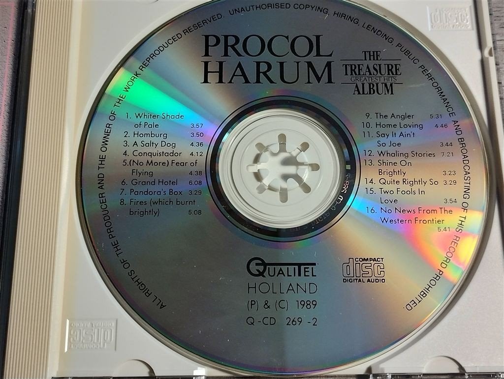 Procol Harum ‎- The Treasure Album [Greatest Hits], Ophalen of Verzenden, Zo goed als nieuw, Poprock
