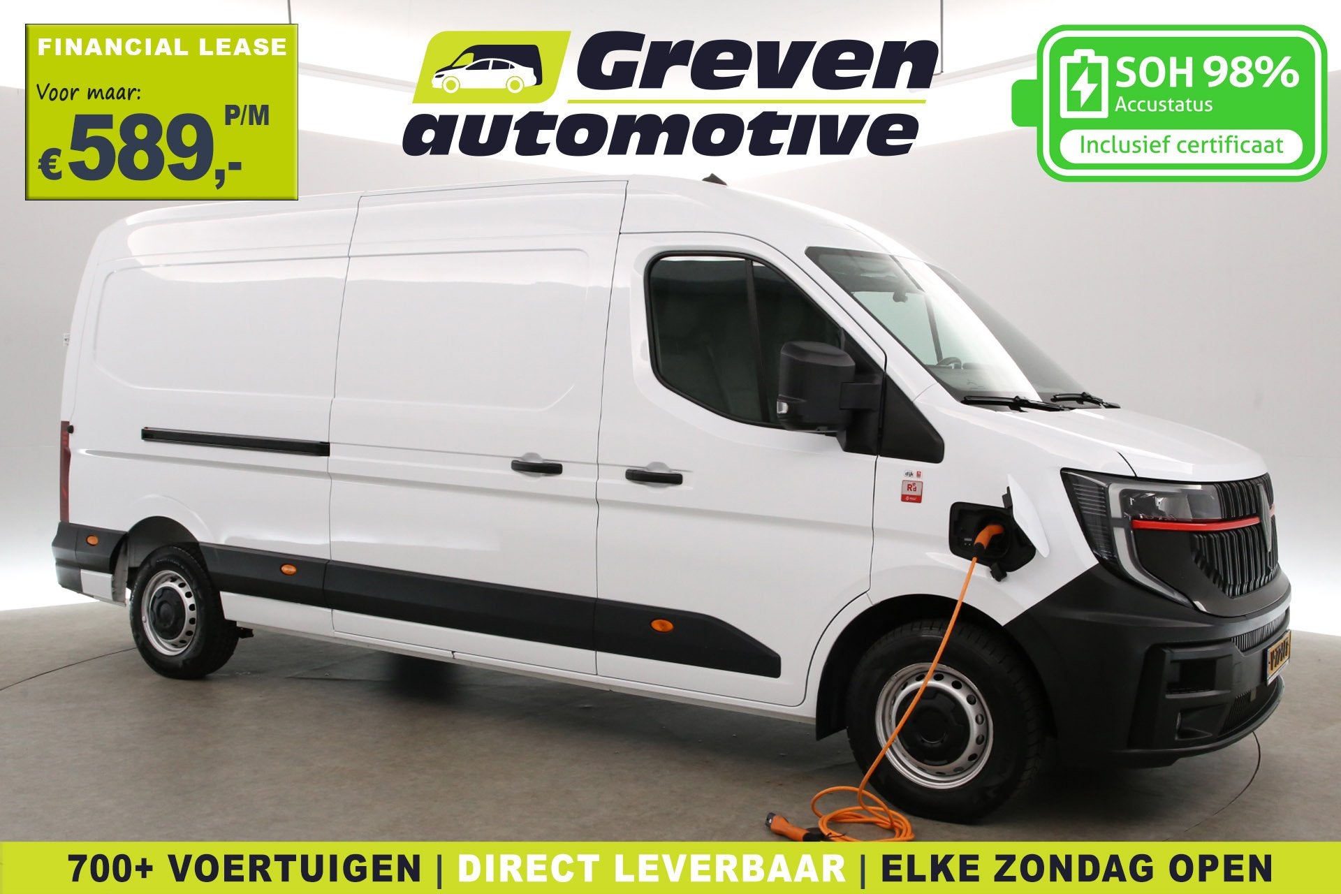 Renault Master E-Tech Long Range 87 kWh L3H2 | Snelladen | S, Auto's, Stof, Gebruikt, Wit, Origineel Nederlands
