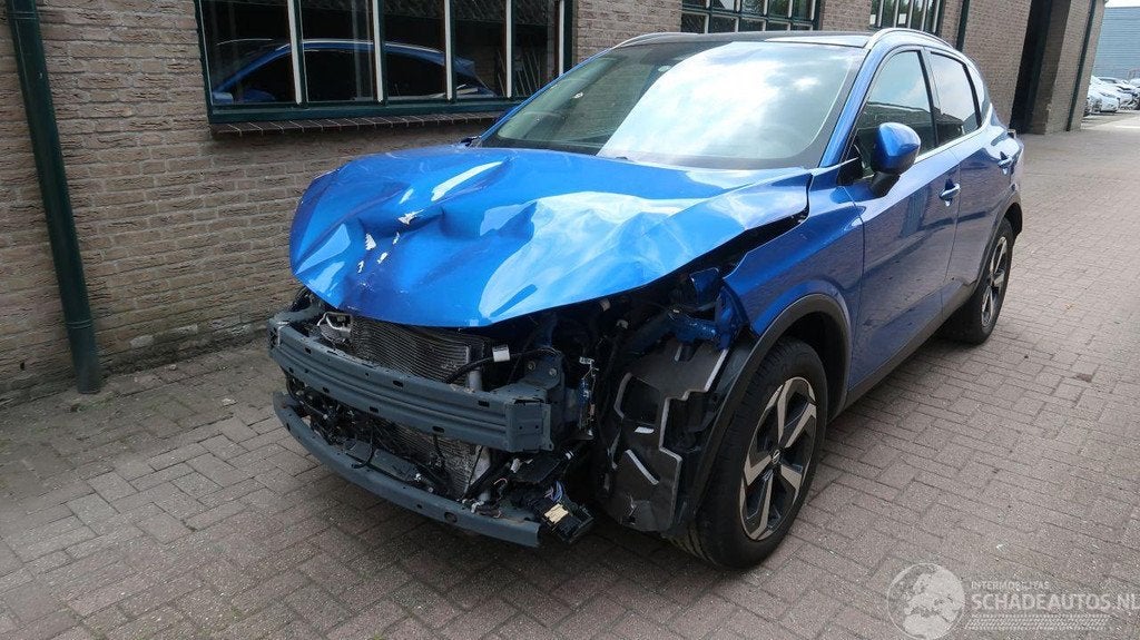 Nissan QASHQAI Nissan Qashqai 1.3 MHEV Xtronic Premiere Edit, Auto diversen, Schadeauto's, Automaat, Blauw, Germany@nissan-services.eu