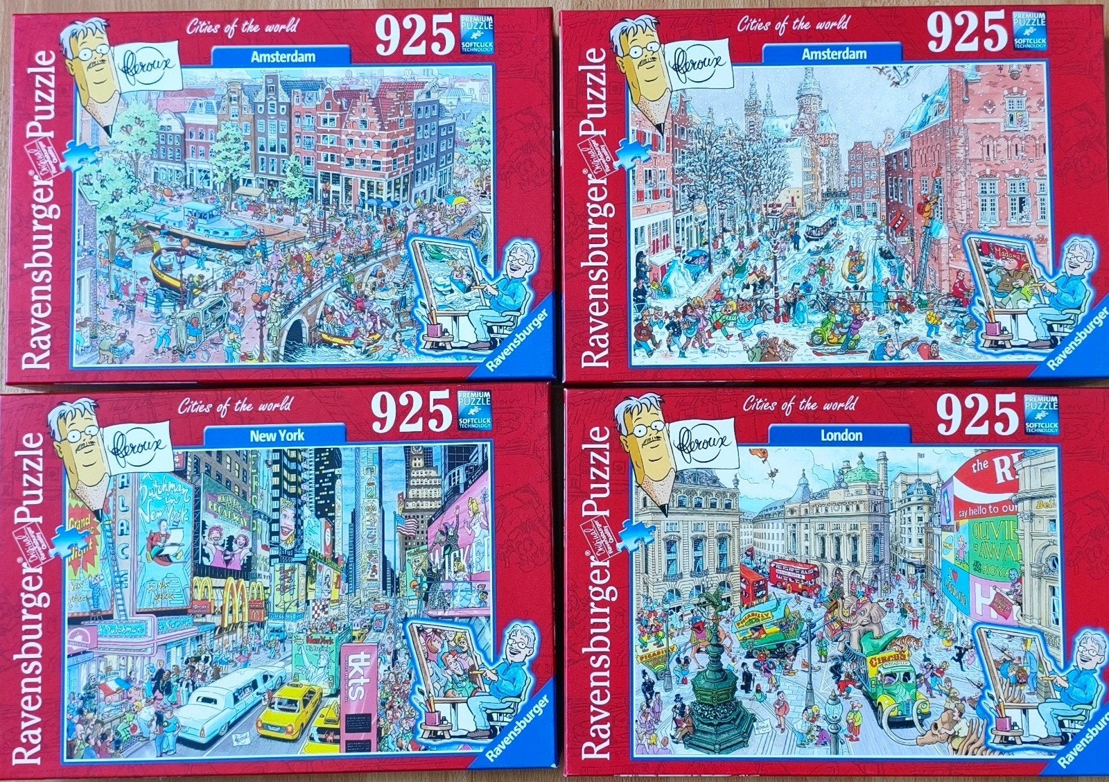 Ravensburger Puzzels 'Cities of the World' (7 stuks), Hobby en Vrije tijd, Denksport en Puzzels, Ophalen, 500 t/m 1500 stukjes