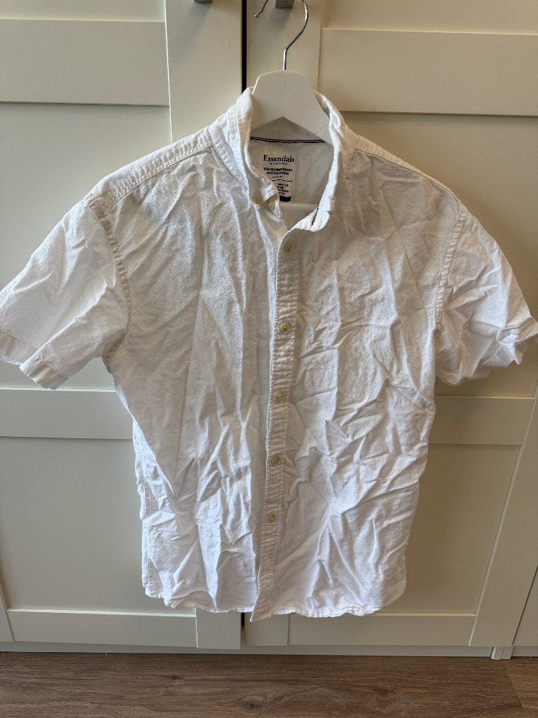 Jack&Jones Essential summer shirt, wit, Wit, Gedragen, Jack & Jones, Halswijdte 39/40 (M)