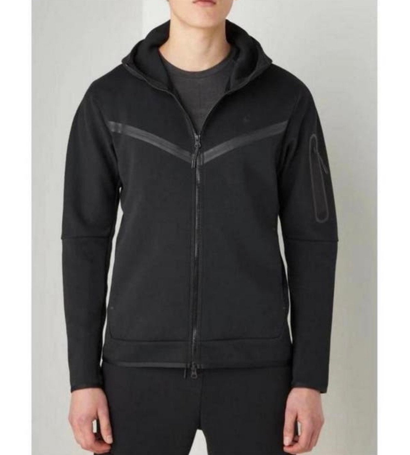 Nike Tech Fleece sweatvest XS S zwart heren mannen vest jack, Zwart, Ophalen of Verzenden, Zo goed als nieuw, H