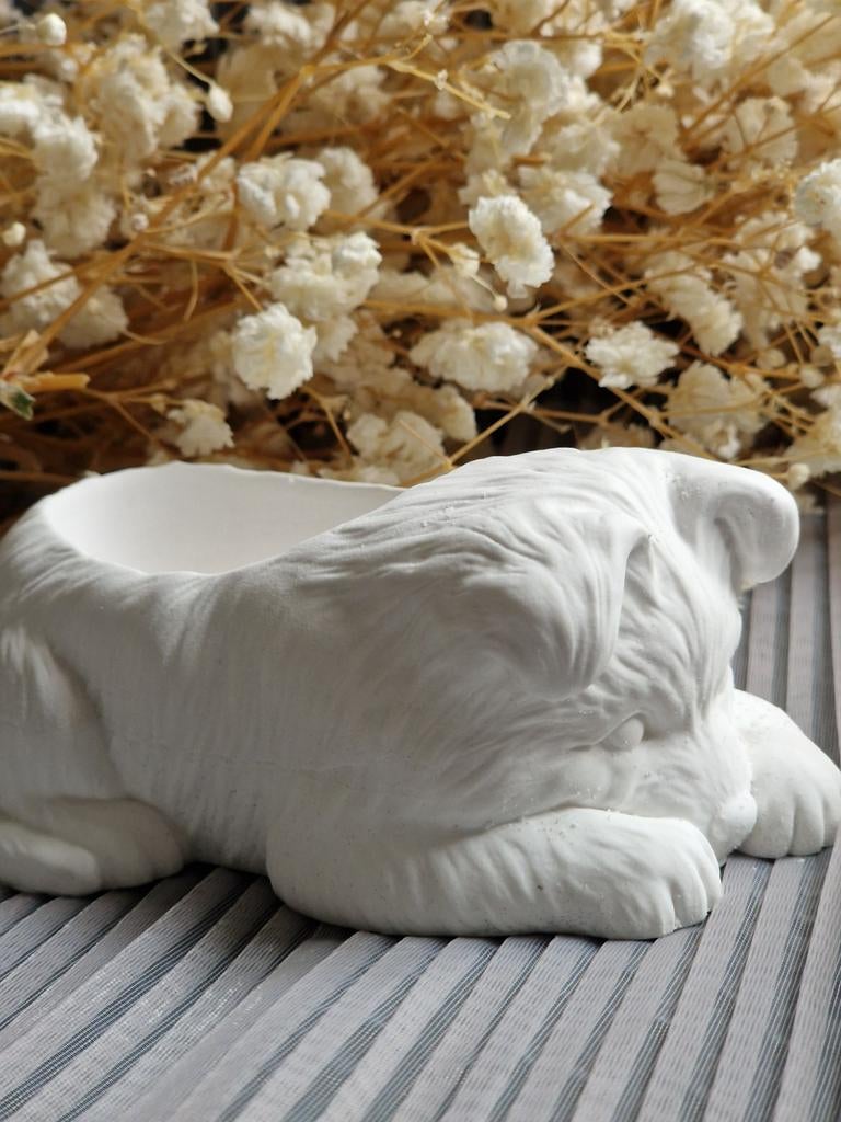 Handgemaakte Jasminite Hond Bloempot - Diverse Kleuren, Meerkleurig, Overige materialen, Overige stijlen, Nieuw