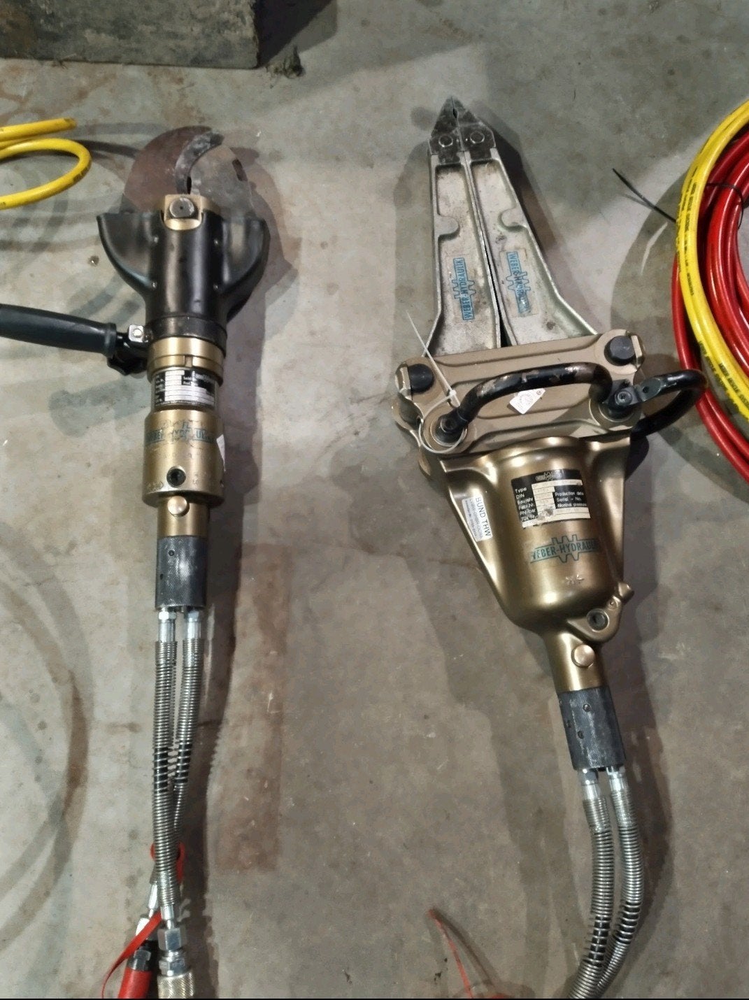 weber hydraulisch gereedschap spreider en knipper, Ophalen, Gebruikt