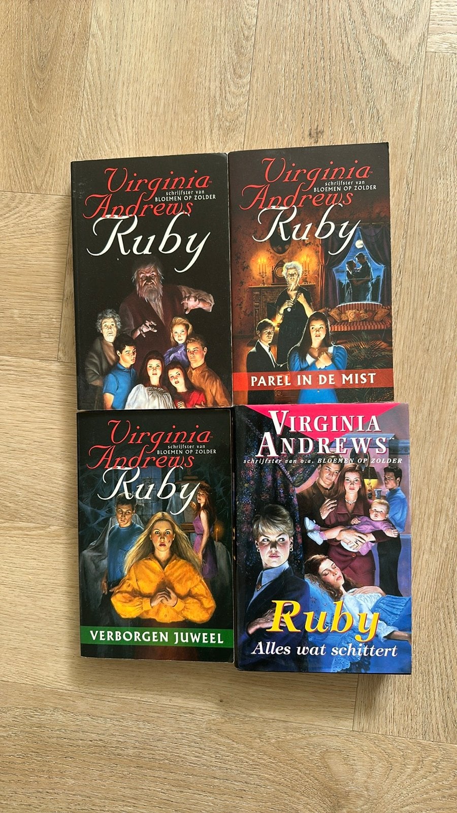 Virginia Andrews Ruby Serie - 4 Boeken, Boeken, Ophalen of Verzenden, Gelezen, Nederland
