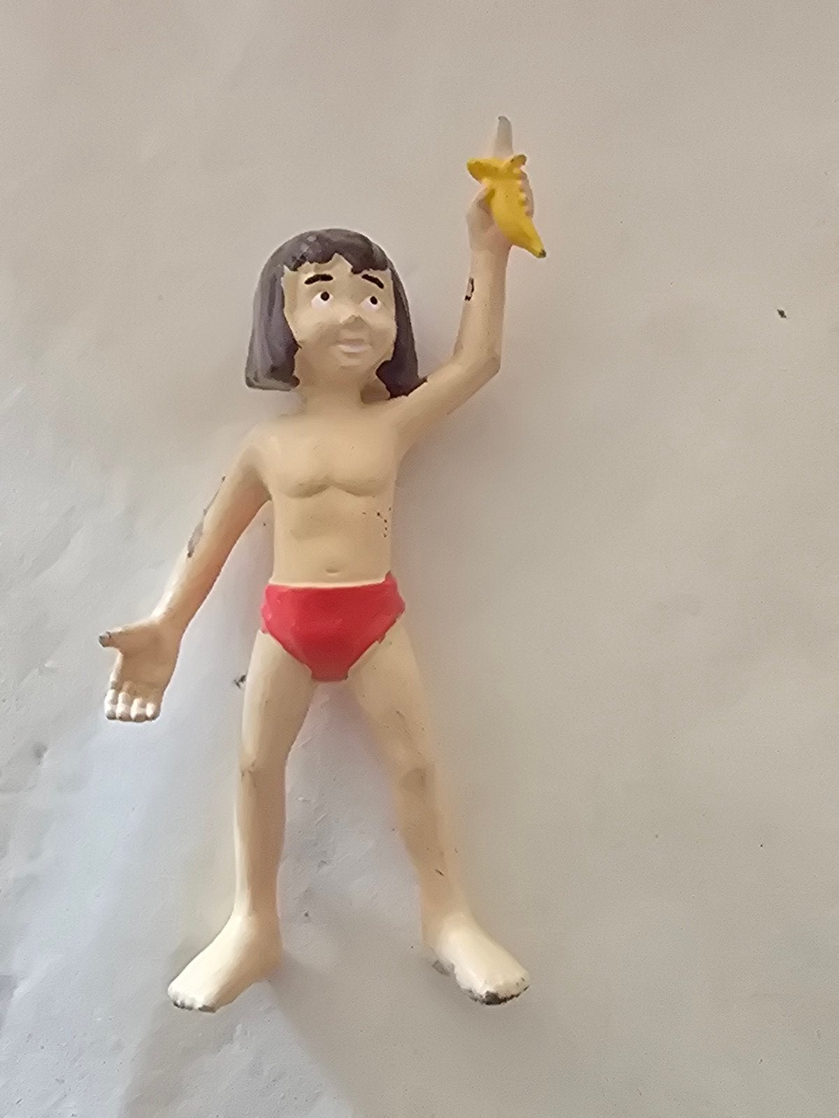Vintage Tarzan figuur met banaan - Jaren '70 speelgoed, Ophalen of Verzenden, Nvt, Nvt, Nvt