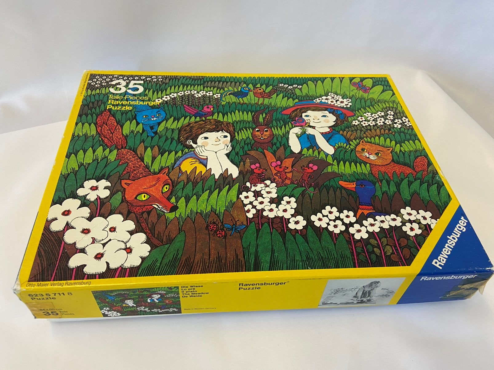 Ravensburger vloerpuzzel 35 stukjes De Weide, Kinderen en Baby's, Speelgoed | Kinderpuzzels, Ophalen of Verzenden, 10 tot 50 stukjes