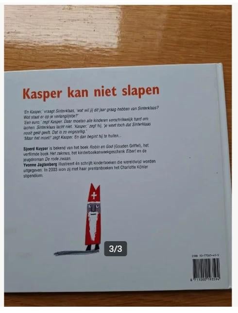 Boek Kasper kan niet slapen h3, Ophalen of Verzenden, Zo goed als nieuw, Sjoerd Kuyper, Fictie algemeen