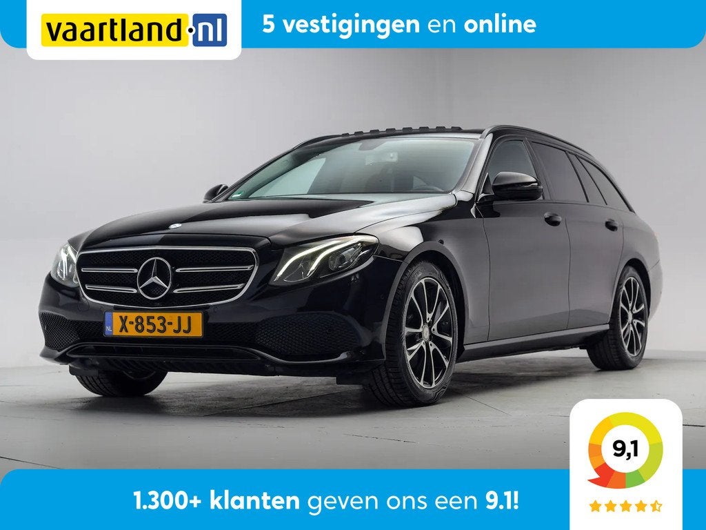Mercedes-Benz E-Klasse Estate 200 Prestige Plus Aut. [ Schui, Auto's, Automaat, Gebruikt, 4 cilinders, Zwart