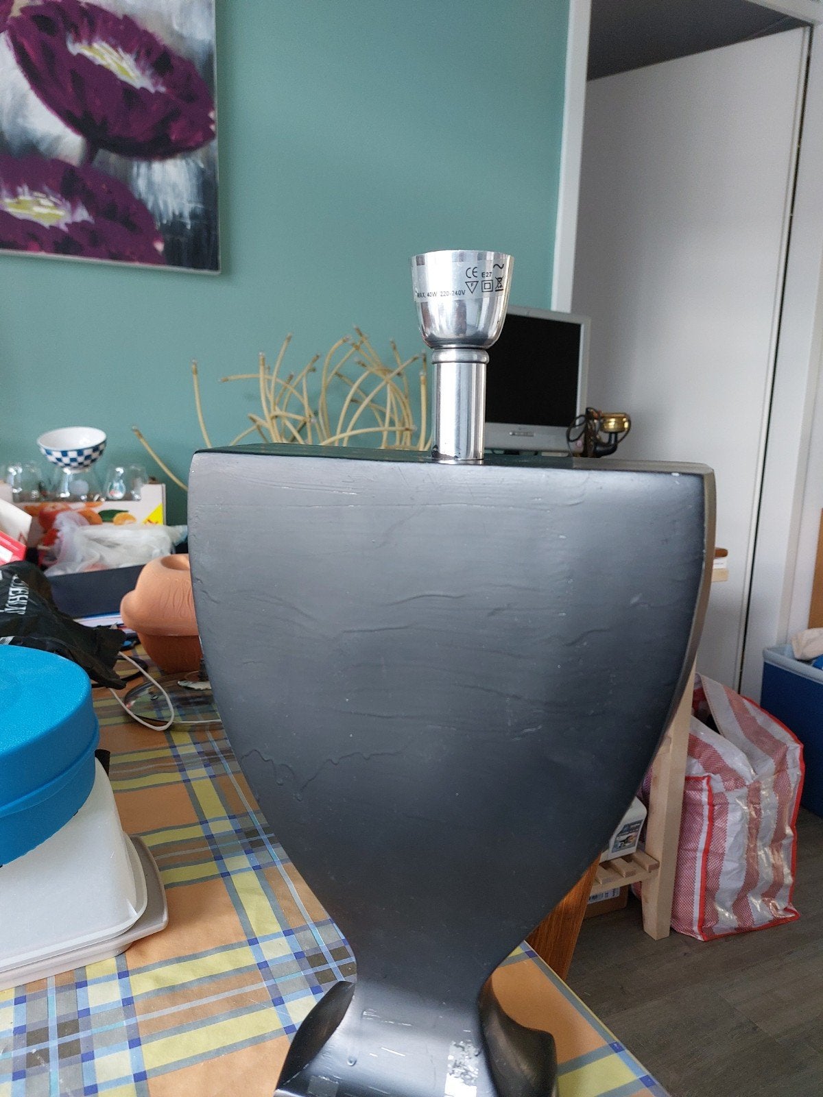 Zware aluminium lamp voor de knutselaar, Overige typen, Gebruikt, Metaal, Industrieel