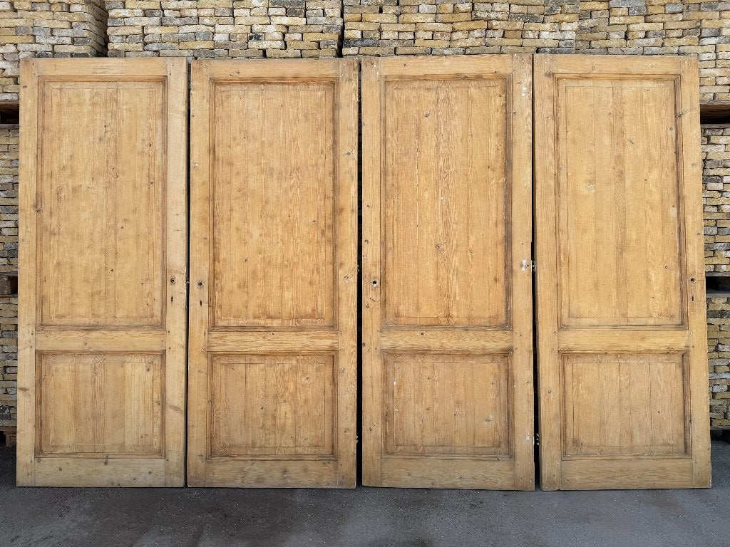 Serie 2 vlaks paneeldeur antiek 10 stuks., Ophalen