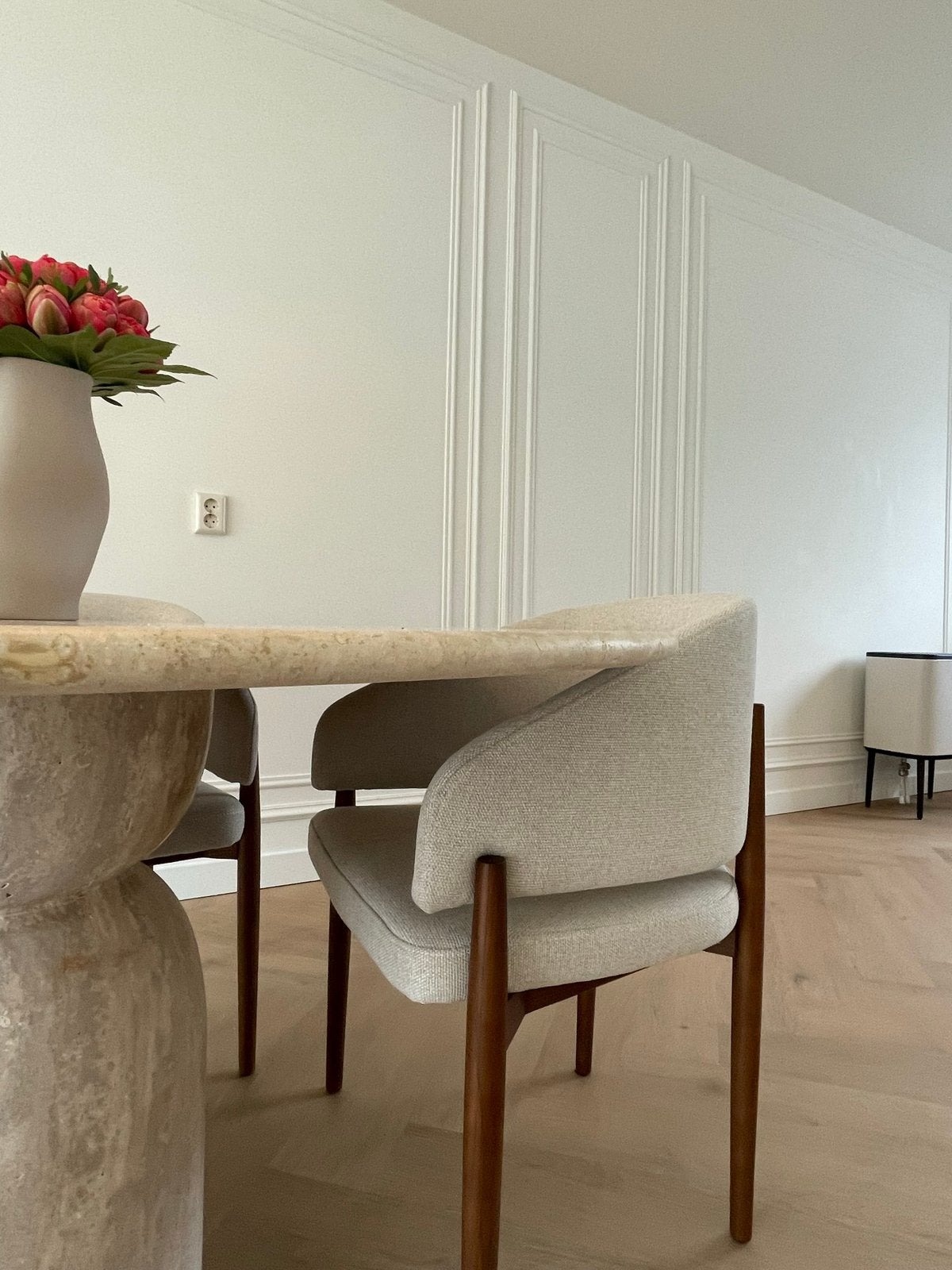 Travertin Eettafel 120 x 75 | Nieuw | Op voorraad!, Ophalen, 100 tot 150 cm, 50 tot 100 cm, Zo goed als nieuw
