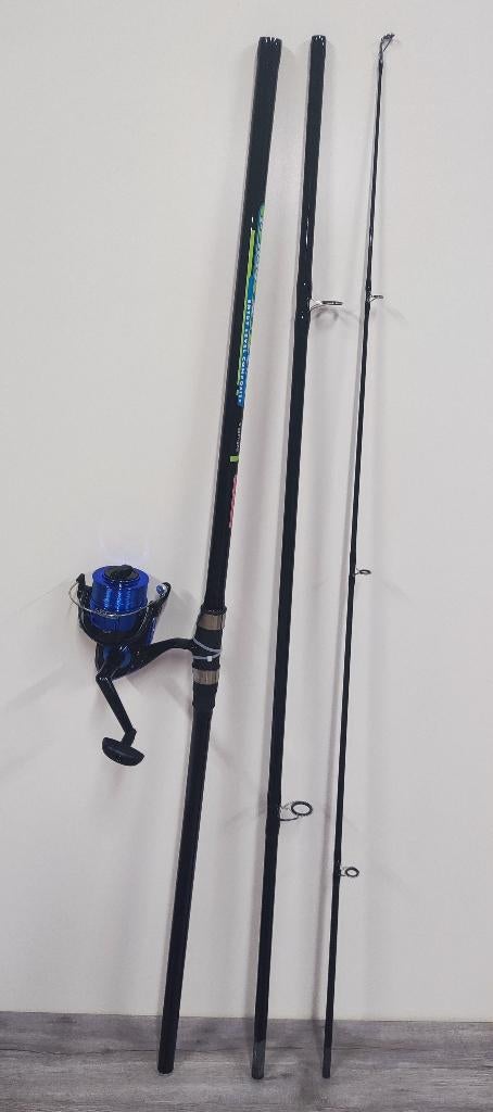 NIEUW Arca Set Hellas Strandhengel 4,20 Mt 100-250 G + Molen, Watersport en Boten, Ophalen, Nieuw, Complete set