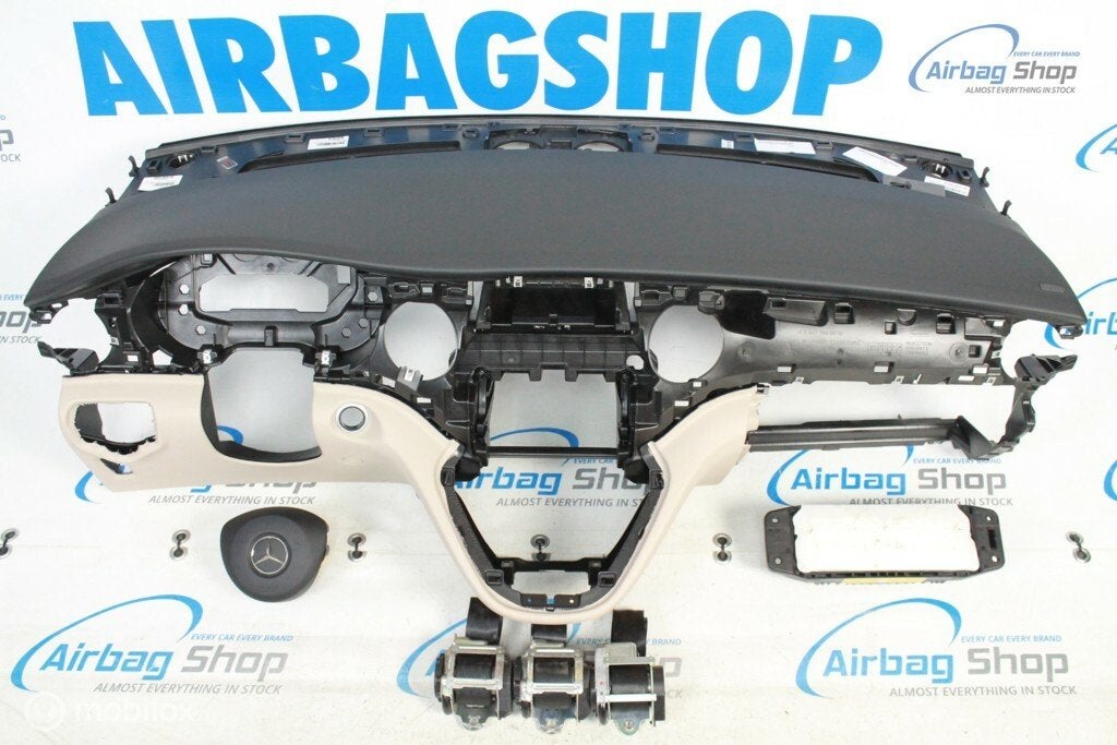 Airbag set - Dashboard zwart beige Mercedes V klasse V447, Auto-onderdelen, Gebruikt, Ophalen of Verzenden