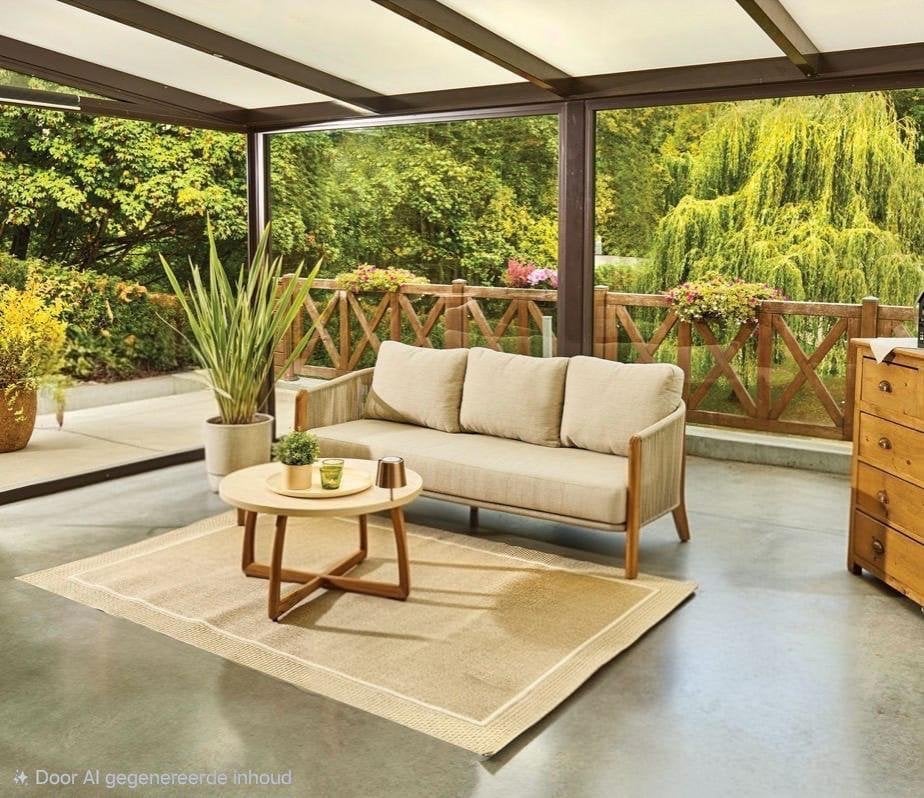 Prachtige luxe nieuwe tuinbank met tafel, Tuin en Terras, Tuinsets en Loungesets, Ophalen, 3 zitplaatsen, Nieuw, Loungeset