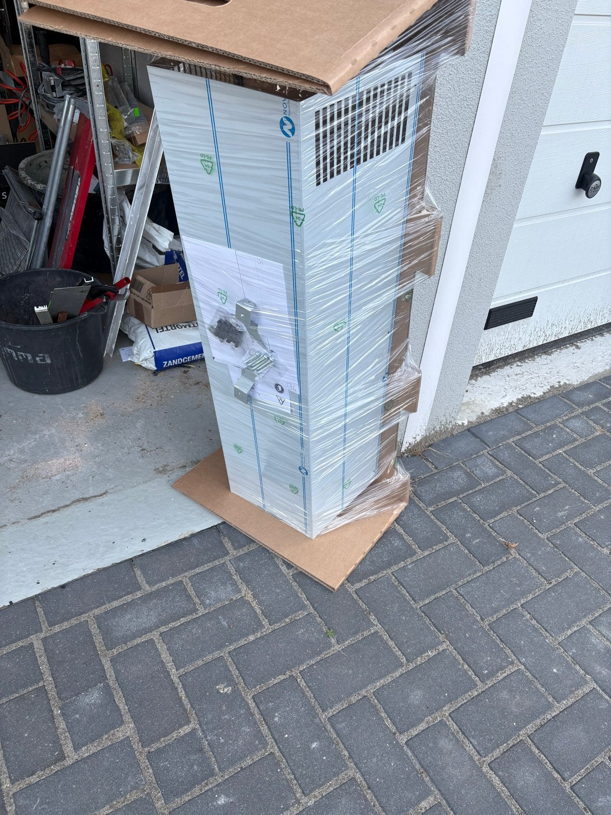 Siemens RVS Schacht Afzuigkap - Nieuw in doos, Ophalen, Nieuw, Vrijstaand, Wandschouwkap