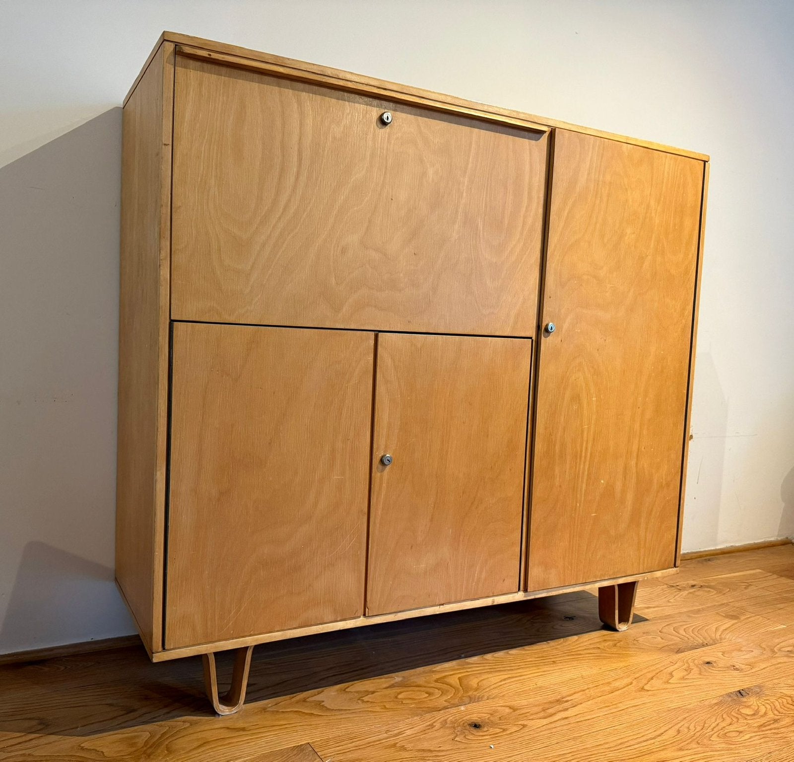Vintage highboard Pastoe CB01 Dressoir, Ophalen, Zo goed als nieuw, 25 tot 50 cm