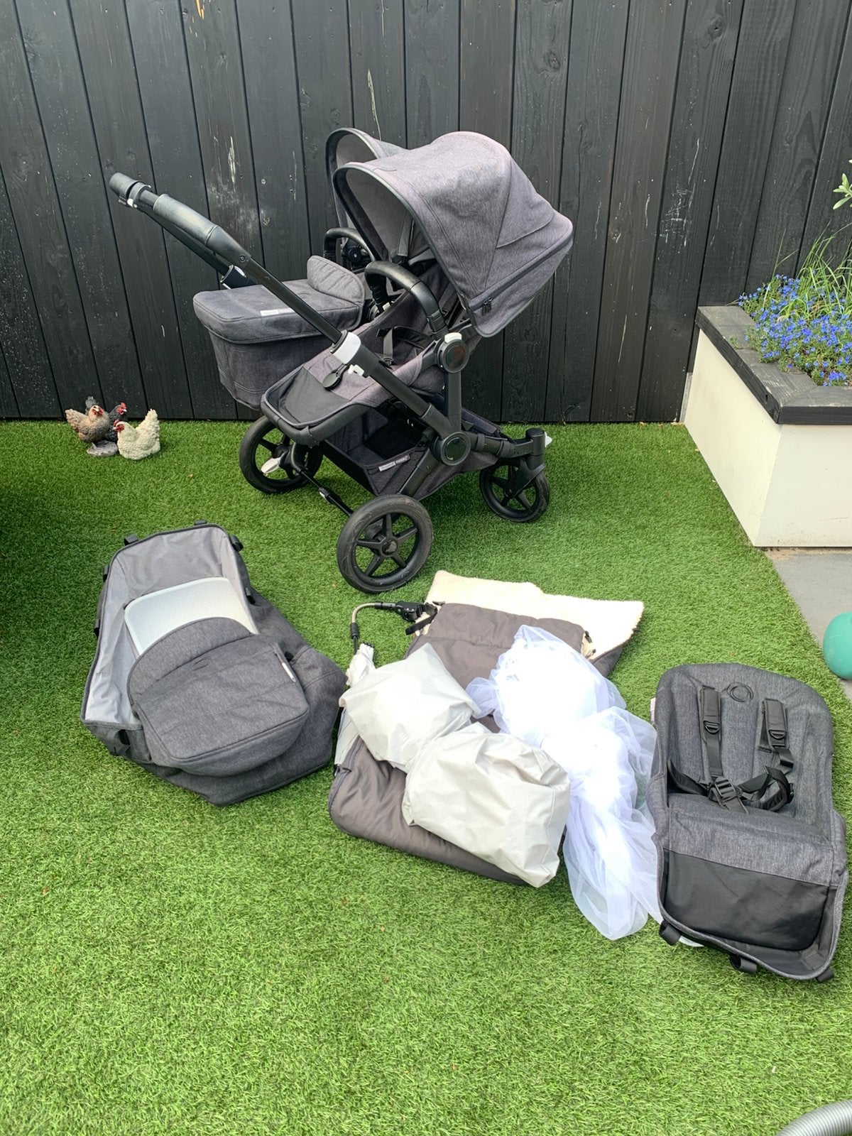 Bugaboo donkey duo antraciet, Ophalen, Zo goed als nieuw, Bugaboo