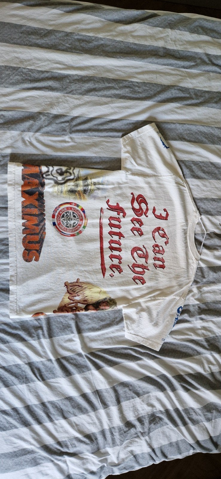 Travis Scott Circus Maximus Concert T-shirt maat M, Travis Scott, Maat 48/50 (M), Wit, Ophalen of Verzenden
