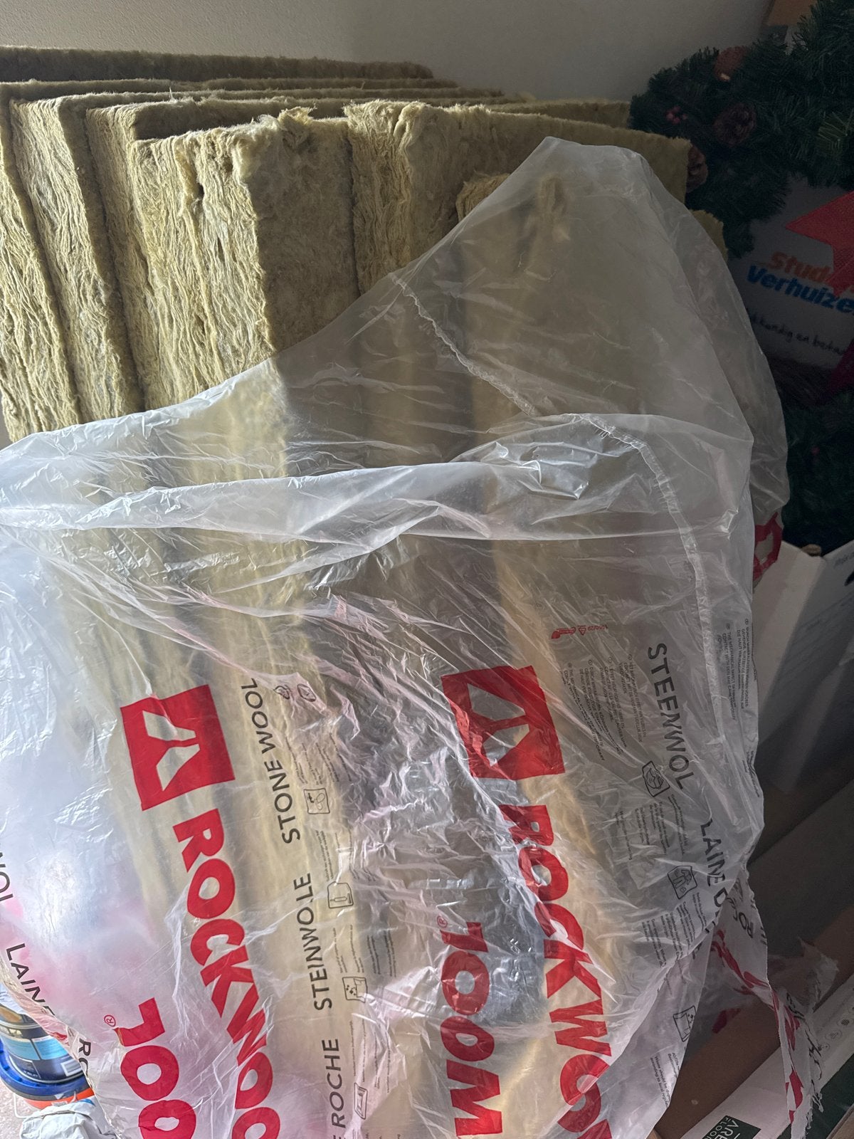Rockwool Steenwol isolatieplaten 8 stuks (120x60 cm), Ophalen, Gebruikt, Steenwol, 5 tot 10 m²