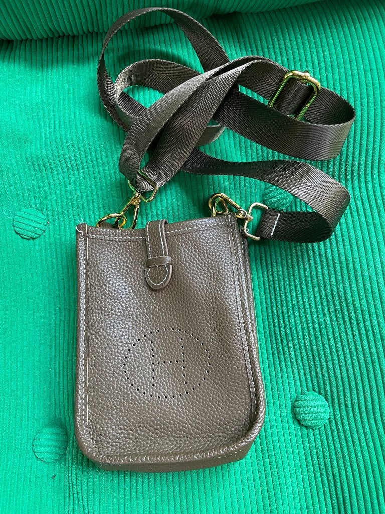 luxury bag real leather, Ophalen of Verzenden, Zo goed als nieuw, Beige, Schoudertasje