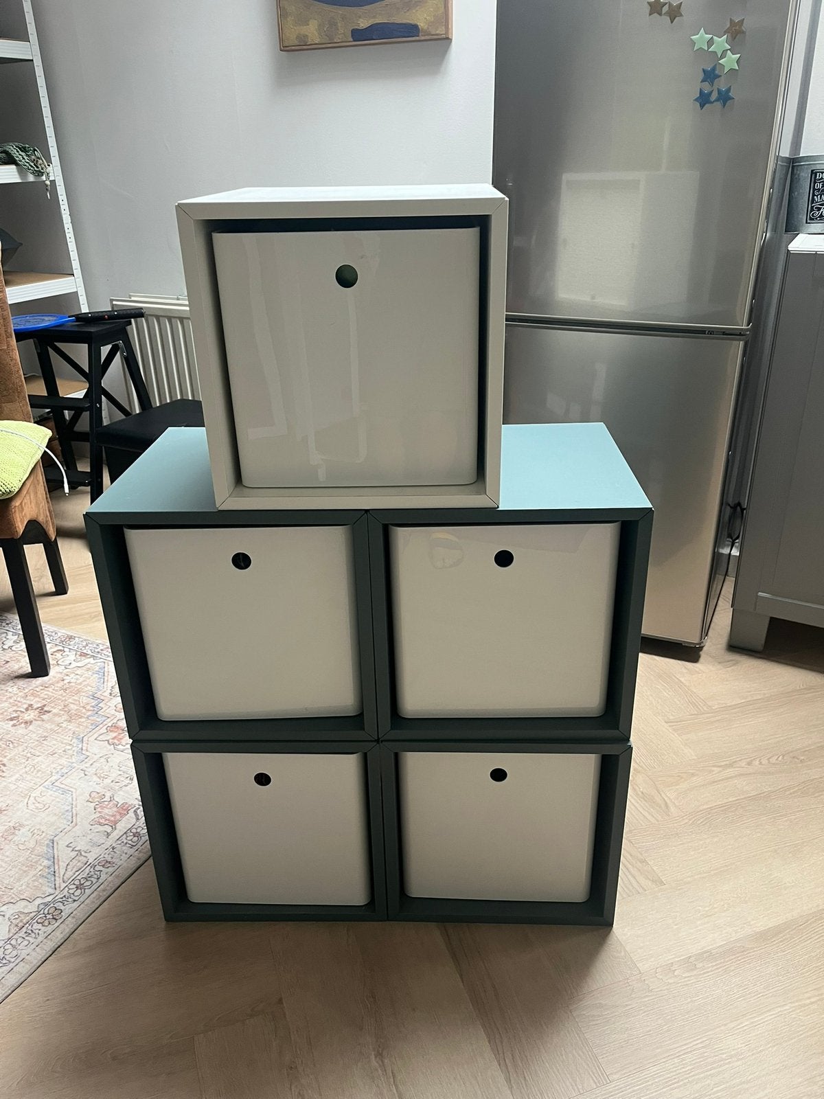 5 Eket kastjes ikea met bakken, Ophalen, Zo goed als nieuw, 25 tot 50 cm, Minder dan 100 cm