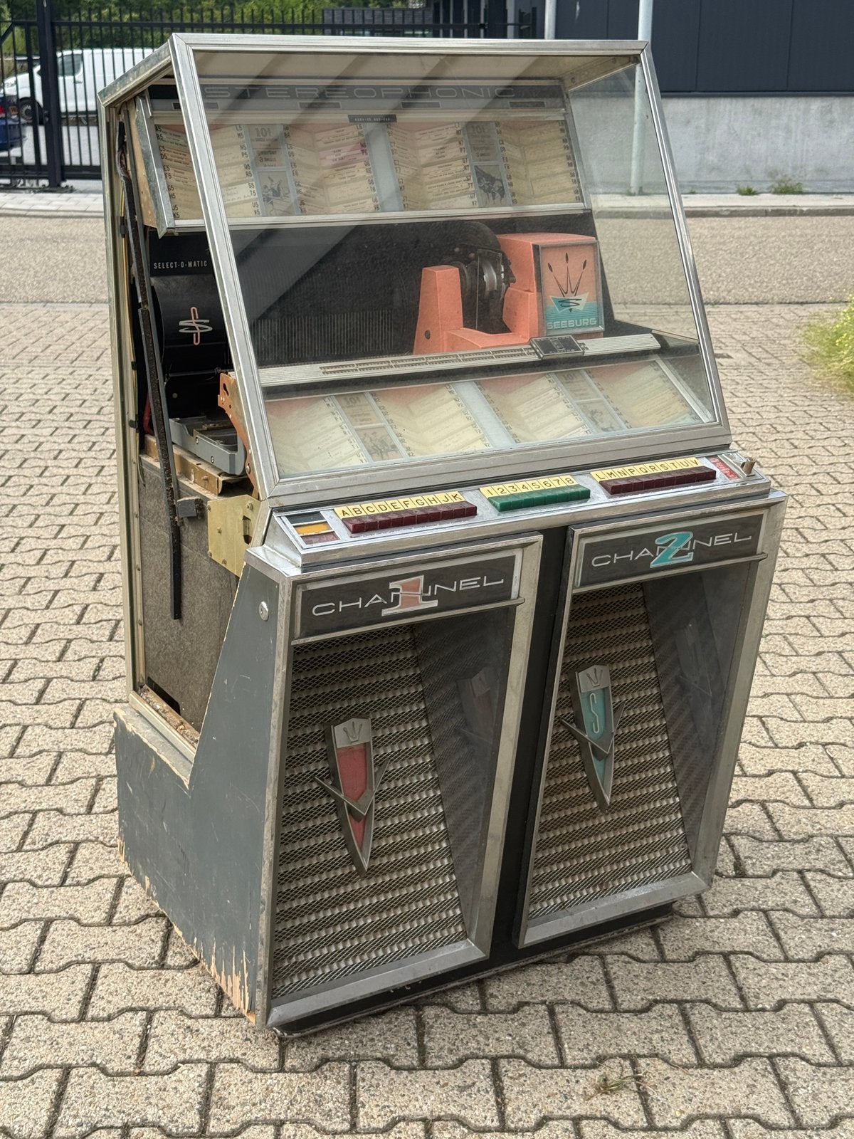 JUKEBOX DEAL: SEEBURG MODEL 222 jukebox #1., Verzamelen, Automaten | Jukeboxen, Ophalen, Gebruikt, 1950 tot 1960, Cruquius
