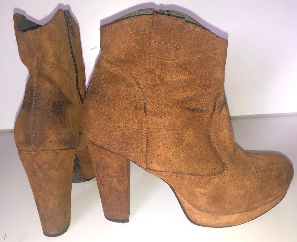 feliz SEXY opvallende bruine suede leren SEXY laarzen mt 37, Bruin, Ophalen of Verzenden, Zo goed als nieuw, Hoge laarzen