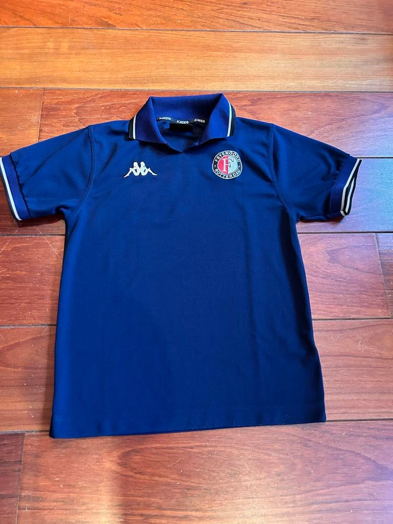 Feyenoord polo - Maat M - Officieel Kappa product, Verzenden, Gedragen, Maat 48/50 (M), Blauw