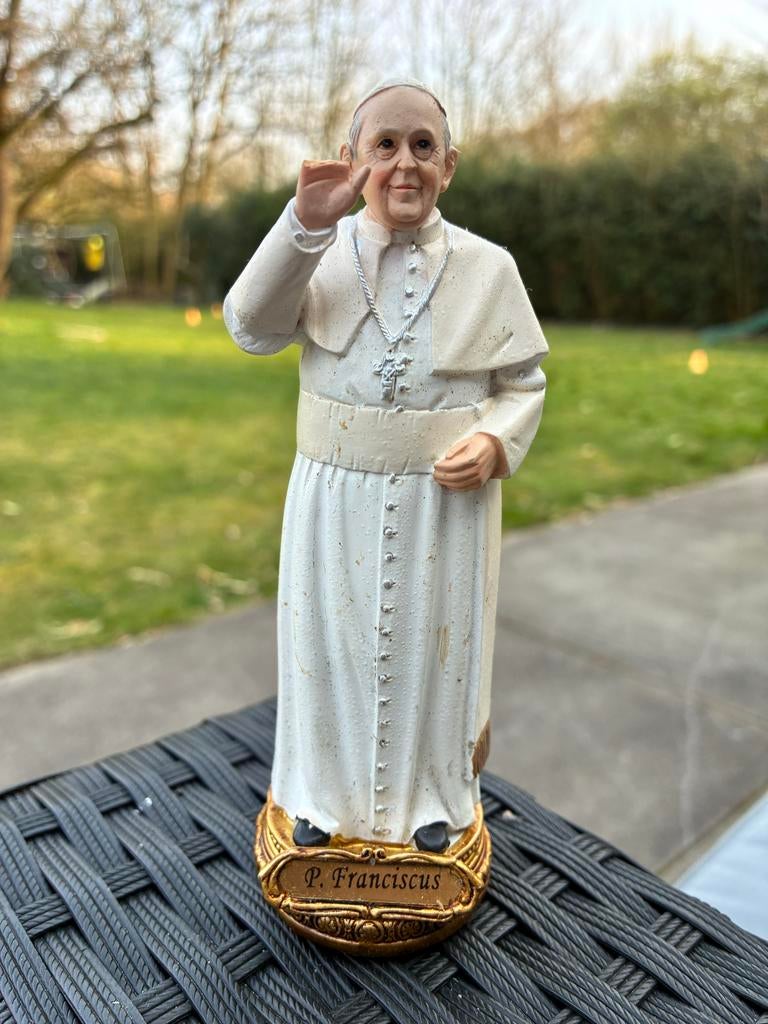 Paus Franciscus beeldje 14 cm, Antiek en Kunst, Ophalen of Verzenden