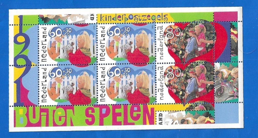 NVPH 1486 Kinderpostzegels 1991 - Buitenspelen, Postzegels en Munten, Postzegels | Nederland, Verzenden, Na 1940, Postfris