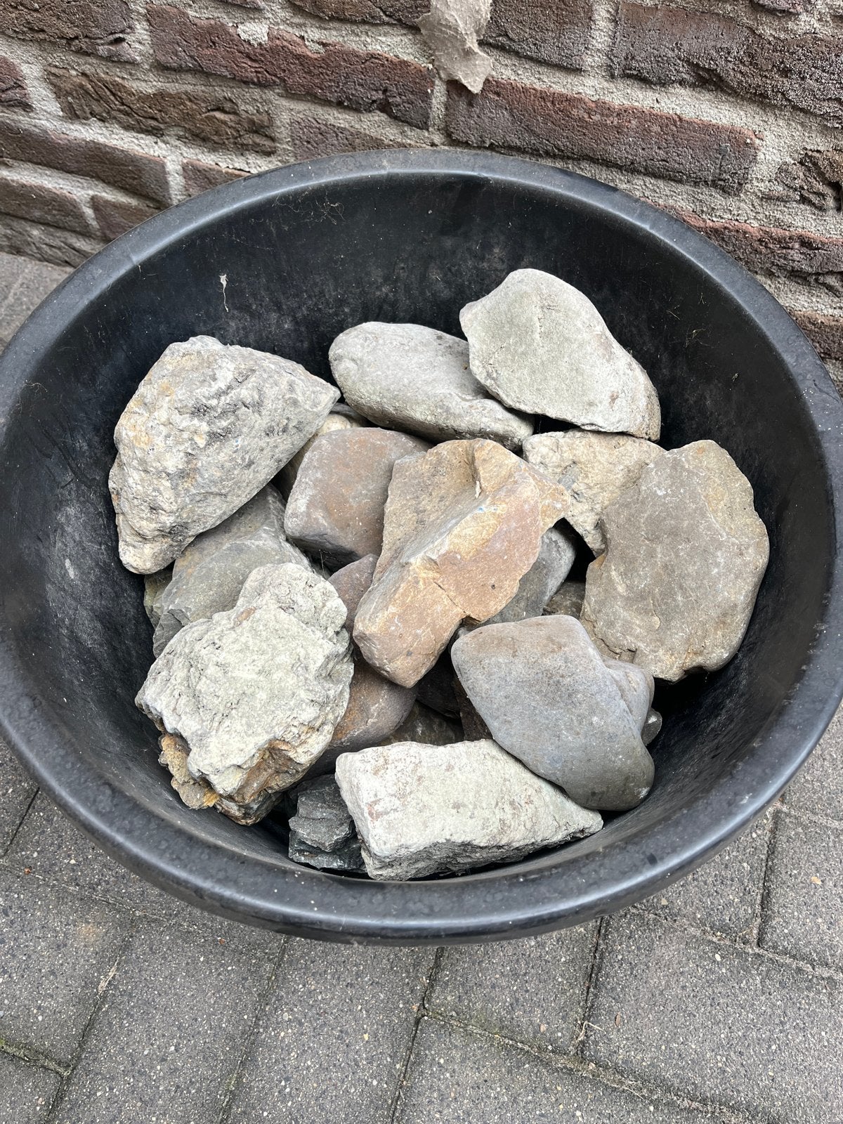 Decoratieve rotsen/keien voor tuin of vijver, Tuin en Terras, Ophalen, Overige materialen, Gebruikt, Kei
