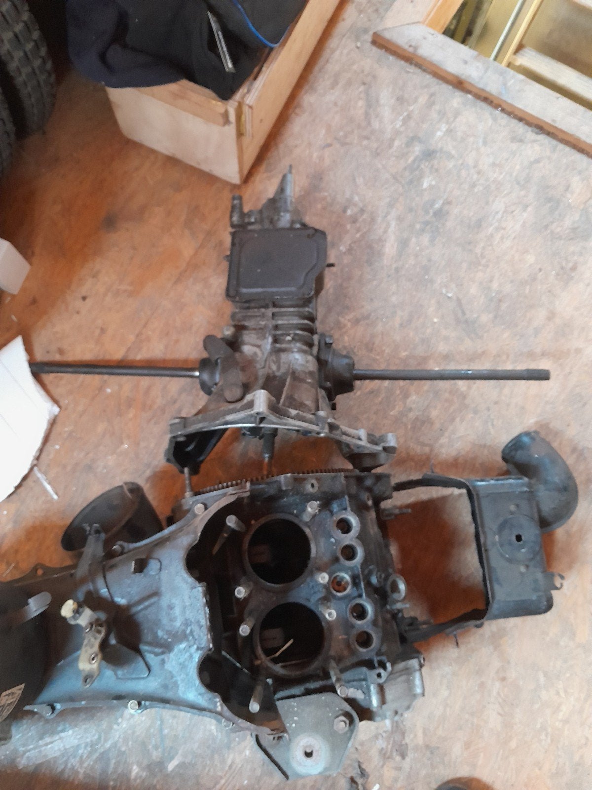 Fiat 500 motor plus bak, Ophalen, Fiat