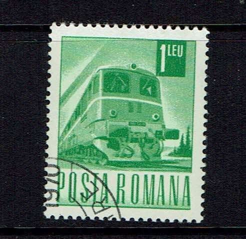 postzegels treinen Roemenië diesellocomotief Michel 2645, Ophalen of Verzenden, Gestempeld, Treinen